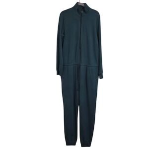 Beyond Yoga Ski Weekend Jumpsuit Women's Large Teal Green USA Made New